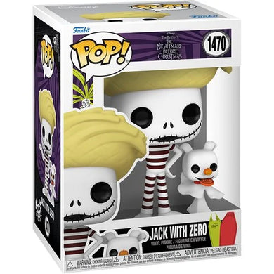 PREORDER JULY - The Nightmare Before Christmas Jack with Zero (Beach) Funko Pop! Vinyl Figure and Buddy #1470
