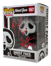 Load image into Gallery viewer, Matthew Lillard &amp; Skeet Ulrich Signed "Scream" #1607 Ghost Face Funko Pop! Vinyl Figure Inscribed "Stu" &amp; "Billy" (JSA)