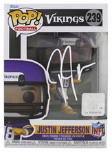 Load image into Gallery viewer, Justin Jefferson Signed Vikings #239 Funko Pop Vinyl Figure (Beckett)