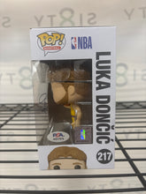 Load image into Gallery viewer, Luka Doncic Signed Lakers #217 Funko Pop! Vinyl Figure (PSA)