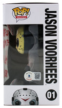 Load image into Gallery viewer, Ari Lehman Signed "Friday the 13th" #01 Jason Voorhees Funko Pop! Vinyl Figure Inscribed "F*** Freddy", "He's My B****" &amp; "Jason 1" (Beckett)