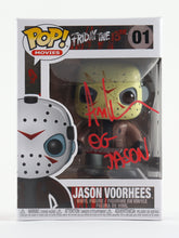 Load image into Gallery viewer, Ari Lehman Signed "Friday the 13th" #01 Jason Voorhees Funko Pop! Vinyl Figure Inscribed "OG Jason" (PA)