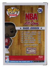 Load image into Gallery viewer, Magic Johnson Signed NBA All-Stars #136 Funko Pop! Vinyl Figure (Beckett)