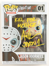 Load image into Gallery viewer, Ari Lehman Signed "Friday the 13th" #01 Jason Voorhees Funko Pop! Vinyl Figure Inscribed "Kill For Mother!" &amp; "Jason 1" (JSA)