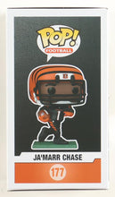 Load image into Gallery viewer, Ja'Marr Chase Signed Bengals #177 Funko Pop! Vinyl Figure (Beckett)