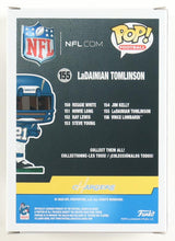 Load image into Gallery viewer, LaDainian Tomlinson Signed Chargers #155 Funko Pop! Vinyl Figure Inscribed "HOF 17" (Beckett)