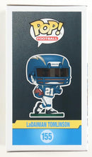 Load image into Gallery viewer, LaDainian Tomlinson Signed Chargers #155 Funko Pop! Vinyl Figure Inscribed "HOF 17" (Beckett)