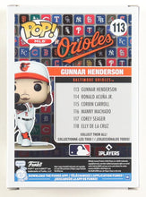 Load image into Gallery viewer, Gunnar Henderson Signed Orioles #113 Funko Pop! Vinyl Figure (Beckett)