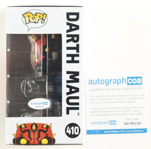 Load image into Gallery viewer, Sam Witwer Signed "Star Wars" #410 Darth Maul Funko Pop! Vinyl Figure (ACOA)