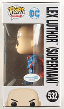 Load image into Gallery viewer, Jesse Eisenberg Signed "Superman" #532 Lex Luthor Funko Pop! Vinyl Figure (ACOA)