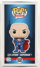 Load image into Gallery viewer, Jesse Eisenberg Signed "Superman" #532 Lex Luthor Funko Pop! Vinyl Figure (ACOA)