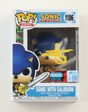 Load image into Gallery viewer, Ben Schwartz Signed "Sonic the Hedgehog" #1106 Sonic with Caliburn Funko Pop! Vinyl Figure (Beckett)