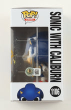 Load image into Gallery viewer, Ben Schwartz Signed "Sonic the Hedgehog" #1106 Sonic with Caliburn Funko Pop! Vinyl Figure (Beckett)