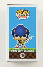 Load image into Gallery viewer, Ben Schwartz Signed "Sonic the Hedgehog" #1106 Sonic with Caliburn Funko Pop! Vinyl Figure (Beckett)