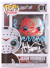 Load image into Gallery viewer, Ari Lehman Signed "Friday the 13th" #1 Jason Voorhees Funko Pop! Vinyl Figure Inscribed "Jason 1" with Origin Scene Sketch (Beckett)