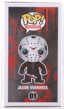 Load image into Gallery viewer, Ari Lehman Signed "Friday the 13th" #1 Jason Voorhees Funko Pop! Vinyl Figure Inscribed "Jason 1" with Origin Scene Sketch (Beckett)