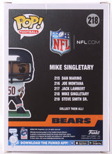 Load image into Gallery viewer, Mike Singletary Signed Bears #218 Funko Pop! Vinyl Figure (JSA)
