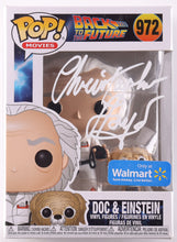 Load image into Gallery viewer, Christopher Lloyd Signed "Back to the Future" #972 Doc &amp; Einstein Funko Pop! Vinyl Figure (Beckett)