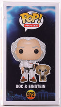 Load image into Gallery viewer, Christopher Lloyd Signed "Back to the Future" #972 Doc &amp; Einstein Funko Pop! Vinyl Figure (Beckett)