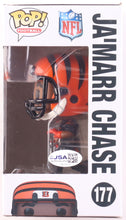 Load image into Gallery viewer, Ja'Marr Chase Signed Bengals #177 Funko Pop! Vinyl Figure (JSA)