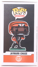 Load image into Gallery viewer, Ja'Marr Chase Signed Bengals #177 Funko Pop! Vinyl Figure (JSA)