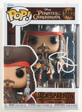 Load image into Gallery viewer, Johnny Depp Signed "Pirates of the Caribbean" #1482 Jack Sparrow Funko Pop! Vinyl Figure (PSA)