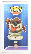 Load image into Gallery viewer, Jim Cummings Signed "Space Jam: A New Legacy" #1092 Taz Funko Pop! Vinyl Figure Inscribed "Taz" (JSA)