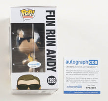 Load image into Gallery viewer, Ed Helms Signed "The Office" #1393 Fun Run Andy Funko Pop! Vinyl Figure (ACOA)