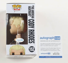 Load image into Gallery viewer, Cody Rhodes Signed WWE #152 "The American Nightmare" Cody Rhodes Funko Pop! Vinyl Figure (ACOA)