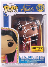 Load image into Gallery viewer, Linda Larkin Signed "Aladdin" #543 Princess Jasmine Desert Moon Funko Pop! Vinyl Figure Inscribed "Princess Jasmine" (JSA)