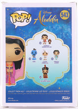 Load image into Gallery viewer, Linda Larkin Signed "Aladdin" #543 Princess Jasmine Desert Moon Funko Pop! Vinyl Figure Inscribed "Princess Jasmine" (JSA)