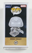 Load image into Gallery viewer, Oscar Isaac Signed "Marvel Studios: Moon Knight" #1047 Mr. Knight Bobble-Head Funko Pop! Vinyl Figure (PSA)