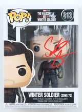 Load image into Gallery viewer, Sebastian Stan Signed "The Falcon And The Winter Soldier" #813 Winter Soldier (Zone 73) Bobble-Head Funko Pop! Vinyl Figure (PSA)
