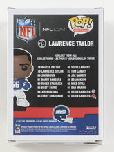 Load image into Gallery viewer, Lawrence Taylor Signed New York Giants #79 Funko Pop! Vinyl Figure (JSA)