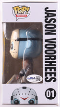 Load image into Gallery viewer, Ari Lehman Signed "Friday the 13th" #01 Jason Voorhees Funko Pop! Vinyl Figure Inscribed "Die B****!" &amp; "Jason 1" (JSA)