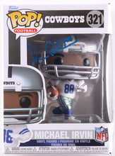 Load image into Gallery viewer, Michael Irvin Signed "Cowboys" #321 Funko Pop! Vinyl Figure (Beckett)
