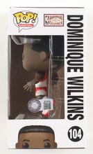 Load image into Gallery viewer, Dominique Wilkins Signed Hawks #104 Funko Pop! Vinyl Figure (Schwartz)