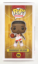 Load image into Gallery viewer, Dominique Wilkins Signed Hawks #104 Funko Pop! Vinyl Figure (Schwartz)