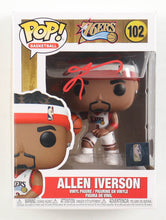 Load image into Gallery viewer, Allen Iverson Signed 76ers #102 Funko Pop! Basketball Vinyl Figure (Schwartz)