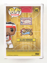 Load image into Gallery viewer, Allen Iverson Signed 76ers #102 Funko Pop! Basketball Vinyl Figure (Schwartz)