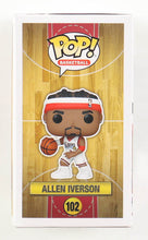 Load image into Gallery viewer, Allen Iverson Signed 76ers #102 Funko Pop! Basketball Vinyl Figure (Schwartz)