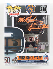 Load image into Gallery viewer, Mike Singletary Signed Bears #218 Funko Pop! Vinyl Figure Inscribed "Samurai Mike" (Schwartz)