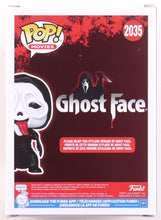 Load image into Gallery viewer, Dave Sheridan Signed "Ghost Face" #2035 Ghost Face Tongue In Cheek Funko Pop! Vinyl Figure Inscribed "Wazzup!!" (JSA)