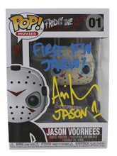 Load image into Gallery viewer, Ari Lehman Signed "Friday the 13th" #01 Jason Voorhees Funko Pop! Vinyl Figure Inscribed "First F'n Jason" &amp; "Jason 1" (Beckett)