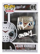 Load image into Gallery viewer, Ari Lehman Signed "Friday The 13th" #01 Jason Voorhees Funko! Pop Vinyl Figure Inscribed "Jason 1" (Beckett)