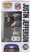 Load image into Gallery viewer, Justin Jefferson Signed Vikings #239 Funko Pop Vinyl Figure (Beckett)
