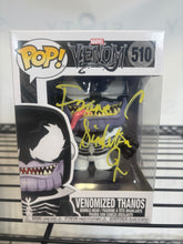 Load image into Gallery viewer, Issac Singleton signed Venomized Thanos Marvel Funko pop with COA ￼
