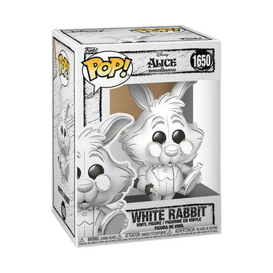 PREORDER OCTOBER - Disney Sketched Alice in Wonderland White Rabbit Funko Pop! Vinyl Figure #1650