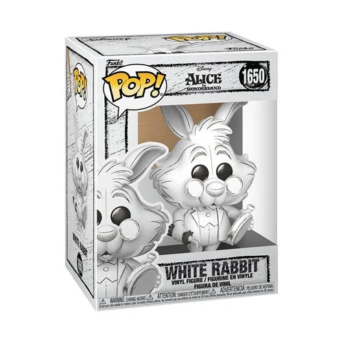 PREORDER OCTOBER - Disney Sketched Alice in Wonderland White Rabbit Funko Pop! Vinyl Figure #1650