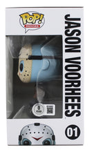 Load image into Gallery viewer, Ari Lehman Signed "Friday The 13th" #01 Jason Voorhees Funko! Pop Vinyl Figure Inscribed "Jason 1" (Beckett)